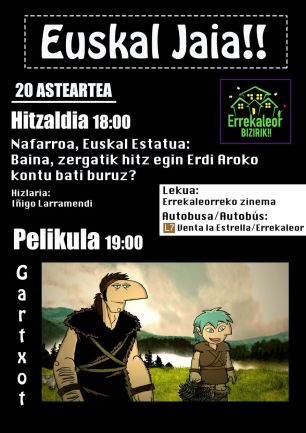 Uno de los carteles publicados por Errakeleor Bizirik para publicitar su Euskal Jaia
