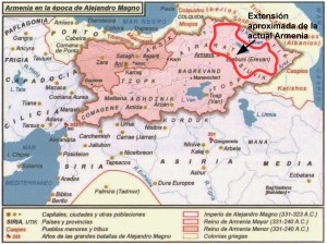 Armenia, en la época de Alejandro Magno  (Iturria:  