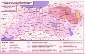 Propuestas de territorialidad para Armenia en los tratados (Iturria: "Historia del Pueblo Armenio", de Ashot Artzruní)