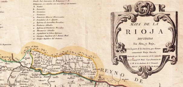 1769ko mapa honetan, oraindik "Sonsierra de Navarra" izenak irauten duela ikus daiteke (Iturria: www.zonu.com). 