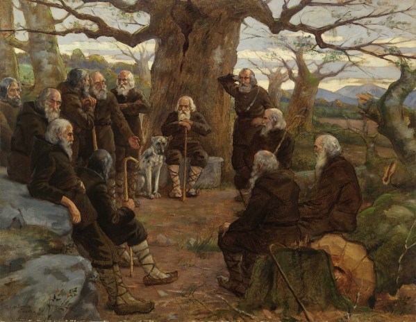 “Batzarre junto al árbol de Jauregizar” (1912) de Javier Ciga Echandi Fuente: www.navarra.es 