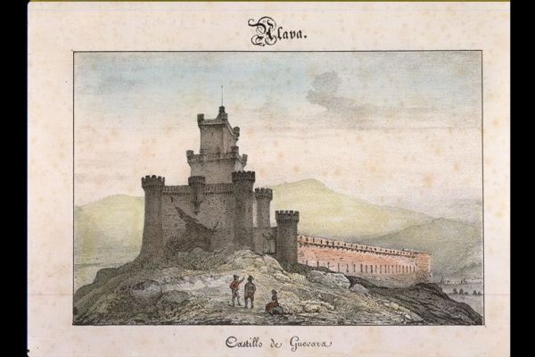El castillo de Gebara/ Guevara (Obra original perteneciente a los fondos bibliográficos de la Fundación Sancho el Sabio Fundazioa (Vitoria-Gasteiz))